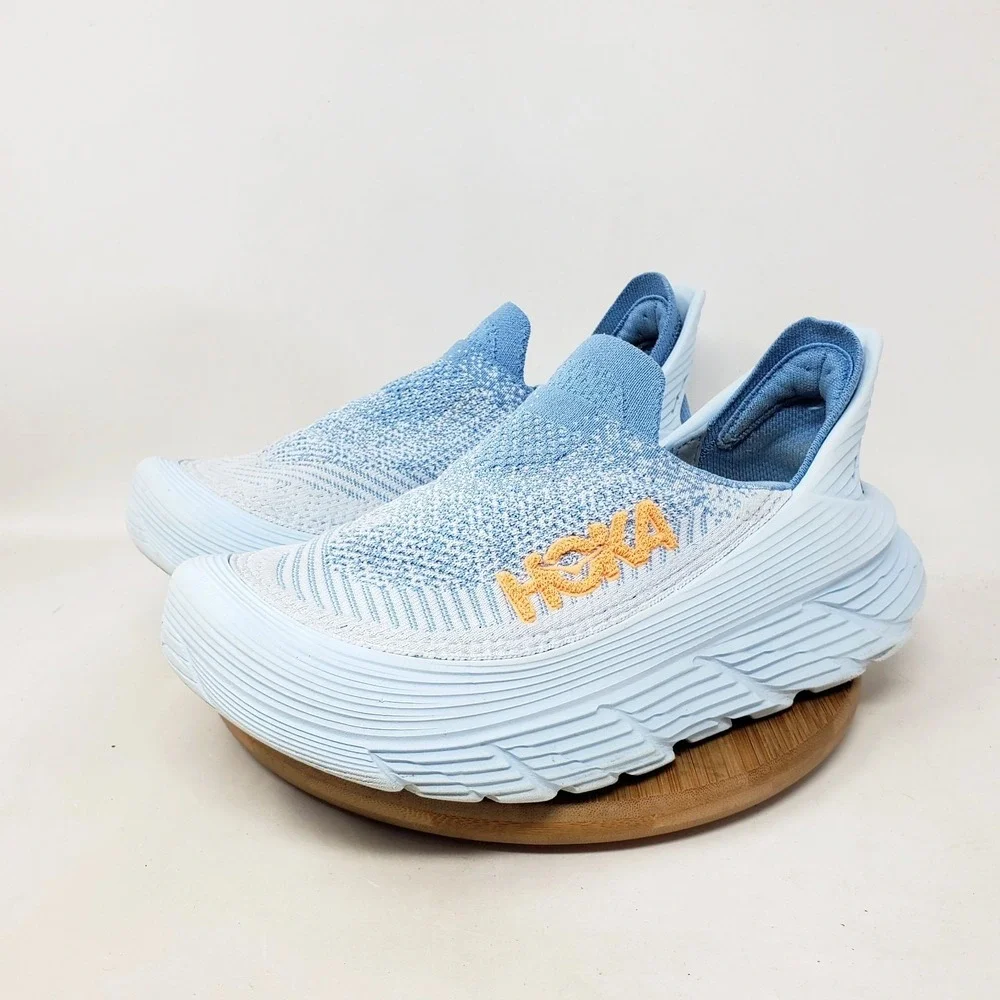 Hoka One One Restore TC Shoes Womens 8 Blue Slip On Comfort Athletic Sneaker